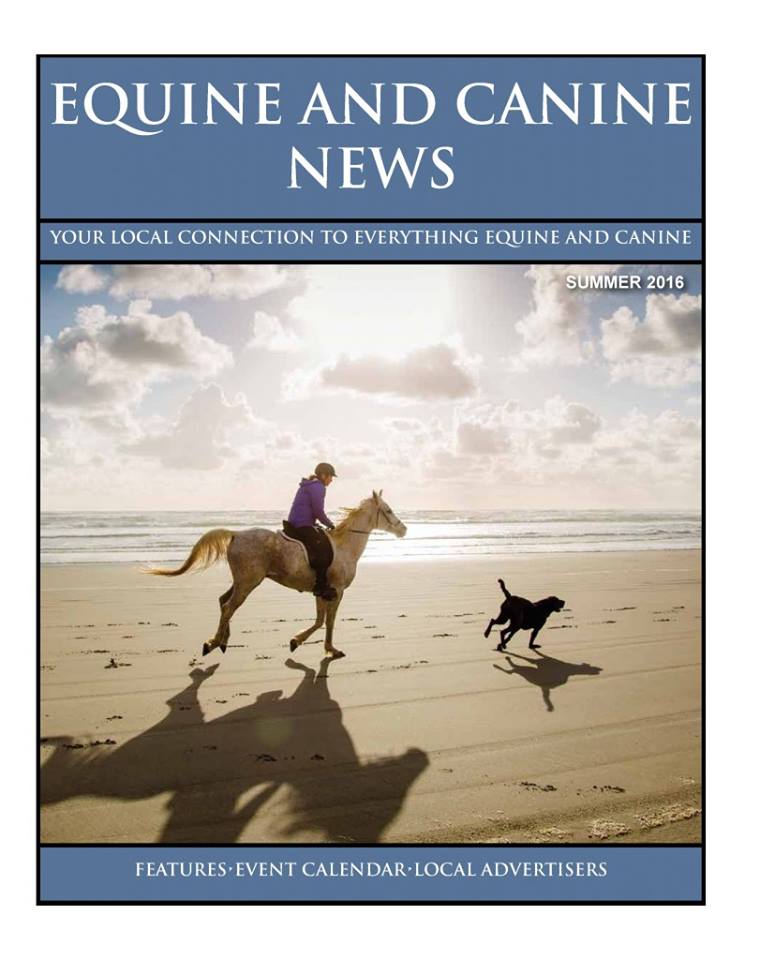 July 2016 Cover Image of Equine and Canine News